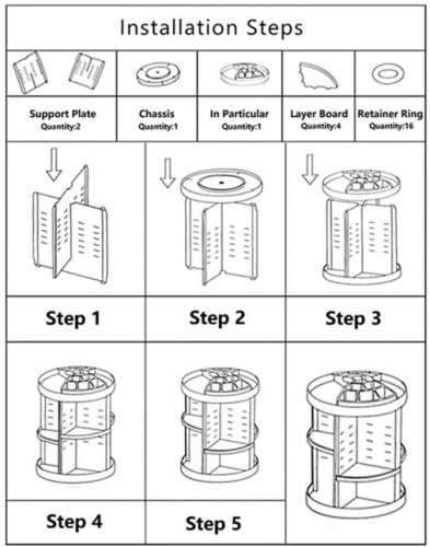 Вращающийся Органайзер Для Косметики 360 Rotation Cosmetic Organizer