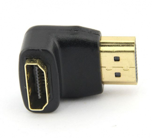 Переходник HDMI-f - HDMI-m, угловой 90 градусов