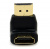 Переходник HDMI-f - HDMI-m, угловой 90 градусов