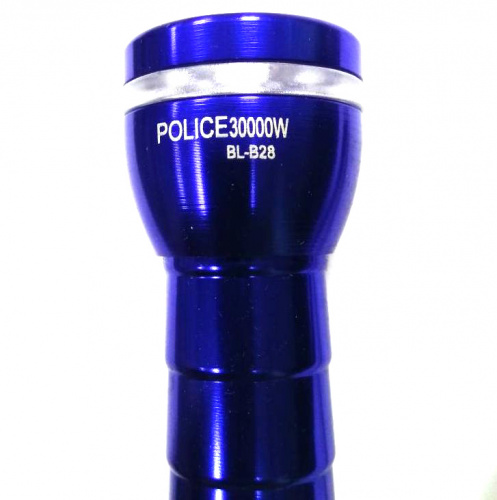Ручной светодиодный фонарь Police BL-B28 30000W синий