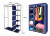 Складной тканевый шкаф Clothes Rail With Protective Cover 28109 (синий)
