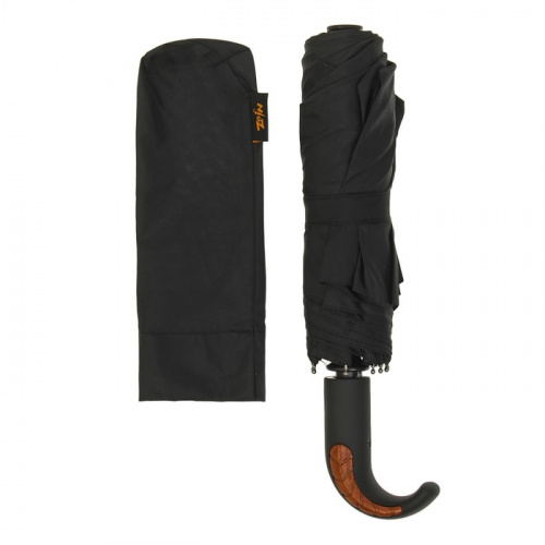 Зонт автомат Universal Umbrella ручка крючок, черный