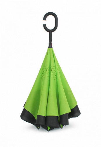 Зонт обратного сложения (зонт наоборот) Салатовый