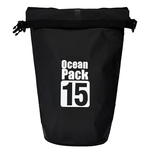Водонепроницаемый рюкзак Ocean Pack 15 л, черный