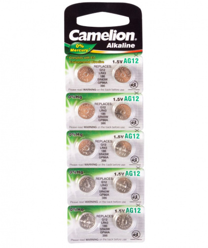 Батарейка Camelion AG12-BP10