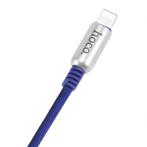 Дата-кабель HOCO U17 Lightning 2,0 м, синий