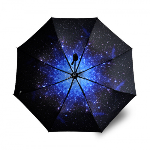 Зонт обратного сложения (зонт наоборот) Ночное небо