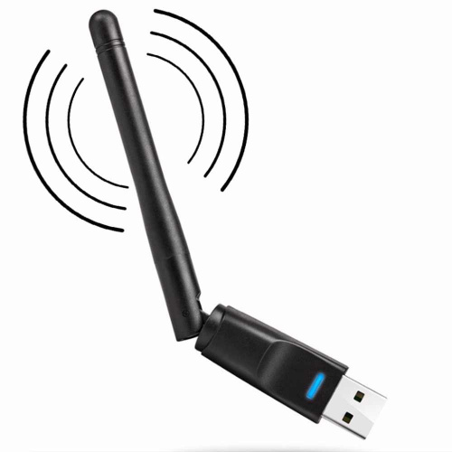 Беспроводной Wi-Fi USB адаптер с мини-антенной Wireless 802.11b/g/n, 300 Мбит/с