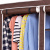 Складной тканевый шкаф Clothes Rail With Protective Cover 28109 (коричневый)