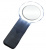 Лупа ручная круглая Magnifier 5x-82мм с подсветкой 10 LED черная