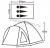Палатка туристическая 3 местная LANYU LY-1921
