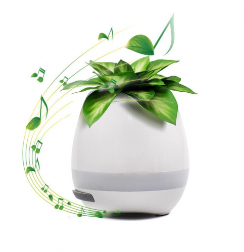 Умный музыкальный горшок для цветов Smart Music Flowerpot (Белый)