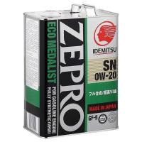 Моторное масло IDEMITSU Zepro Eco Medalist SN 0W-20 синтетическое 4 л