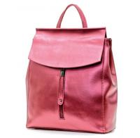 Женская кожаная сумка-рюкзак 2334-A Pearlite red
