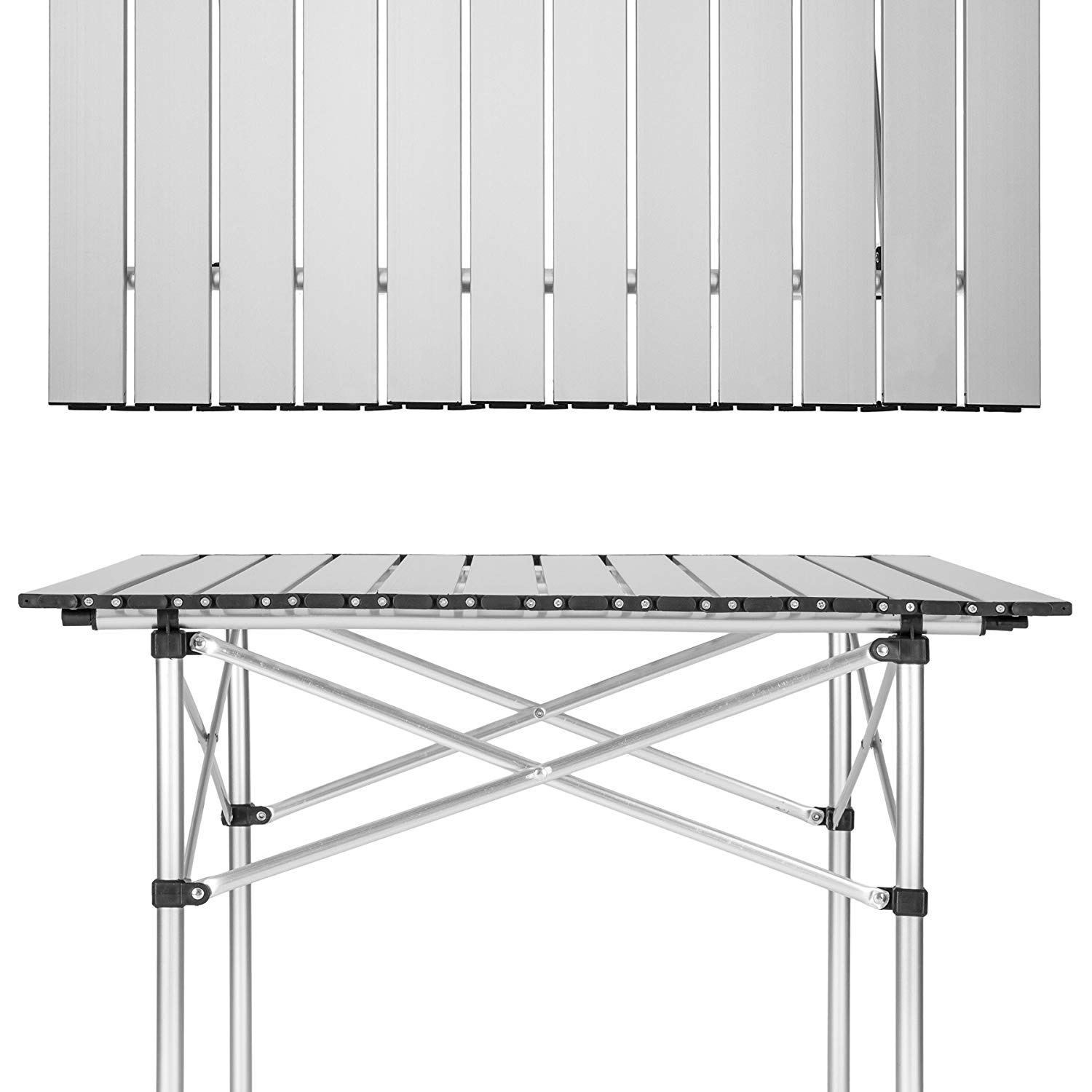 Стол складной реечный алюминиевый ytft010a, 110х70х70 см