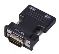 Адаптер-переходник HDMI мама - VGA папа с аудио-выходом