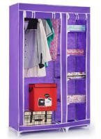 Складной тканевый шкаф Clothes Rail With Protective Cover 28109 (фиолетовый)