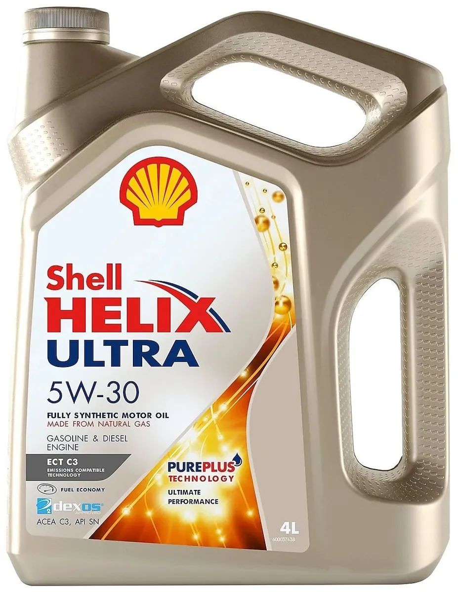 Купить Синтетическое моторное масло SHELL Helix Ultra ECT C3 5W-30, 4 л