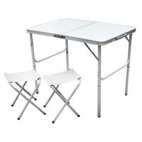 Складной туристический стол для пикника + 2 стула Folding Table (90х60х70 см)