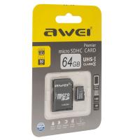 Карта памяти Awei MicroSD Card 64GB