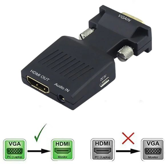 Нет изображения через переходник hdmi vga