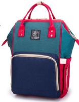 Рюкзак для мамы Ximiran (с USB выходом) зеленый/синий/красный