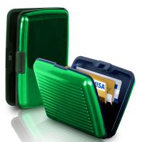 Кейс для кредитных карт Антивор Security Credit Card Wallet, зеленый