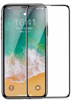 Защитное стекло Baseus 0.23 mm Drop-proof Curved Full Screen Tempered Glass Film (SGAPIPHX-RA01) для iPhone X, Black