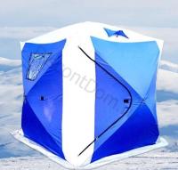 Палатка для зимней рыбалки Куб синтепон 1,8x1,8x1,95 м, синий