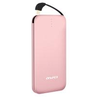 Аккумулятор внешний Awei P20K 8000 mAh, розовый