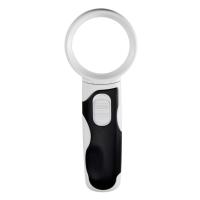 Лупа ручная круглая 10x-50мм с подсветкой (2 LED) Magnifier 77350B