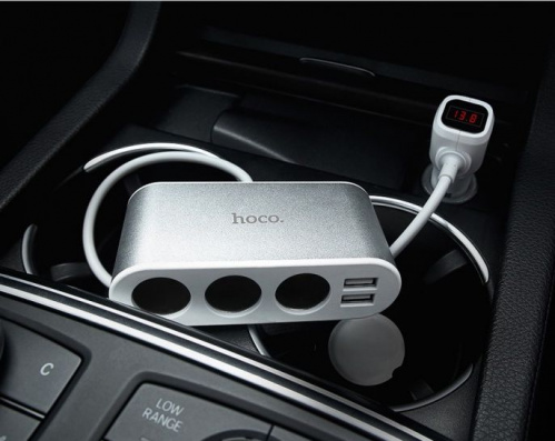 Автомобильное зарядное устройство HOCO Z13 LCD