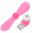 Мини вентилятор для телефона USB/microUSB, розовый