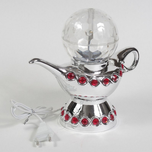 Светильник диско-лампа Full Color Rotating Lamp (Лампа Аладдина) Silver