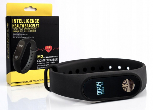 Фитнес браслет Intelligence Health Bracelet M2, черный