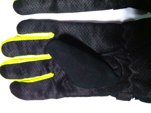 Перчатки мужские зимние CAR AUTO SPORTS, черный/желтый