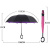 Зонт обратного сложения (зонт наоборот) Цветок павлина