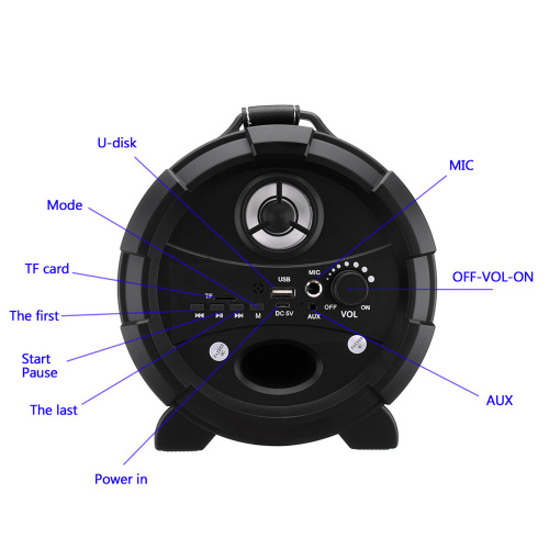 Портативная Bluetooth колонка BT-1609, черный