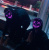 Неоновая маска Судная Ночь (фиолетовая)