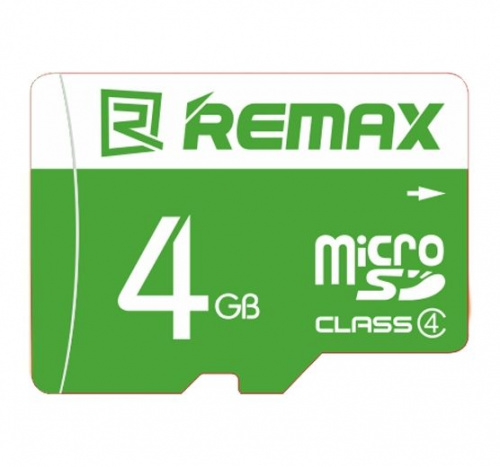 Карта памяти Remax microSDHC 4 GB Card Class 4 Green