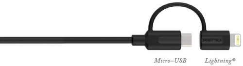 Комплект Kenu Airframe+ Car Kit Dual Trip Deluxe автомобильное ЗУ + держатель + кабель (Black)