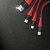 Кабель ROCK 3 in 1 Hi-Tensile Lightning - Micro USB - Type-C - USB red