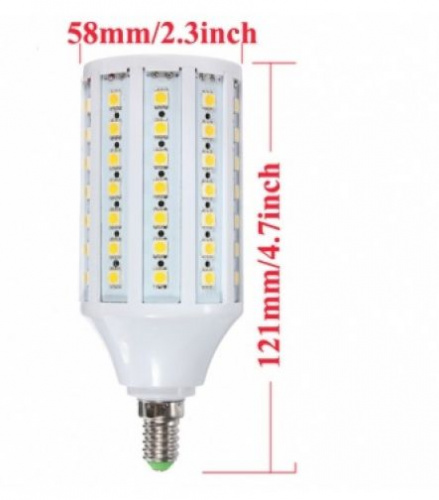 Светодиодная лампа кукуруза E14 5050 86 SMD, 15W, 220V, White