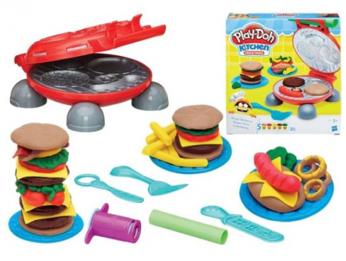 Масса для лепки Play-Doh Бургер барбекю (5 баночек)