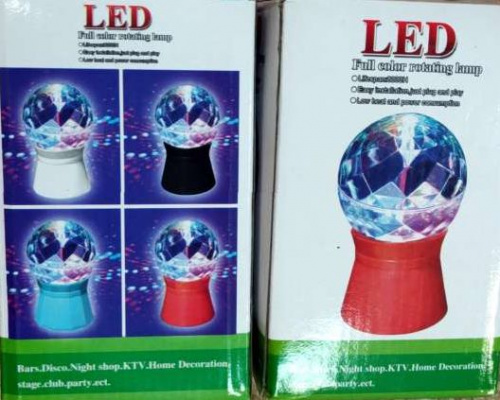 Светильник диско-лампа Full Color Rotating Lamp, черный