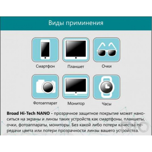 Жидкая пленка для телефона (экрана) BROAD Hi-Tech NANO