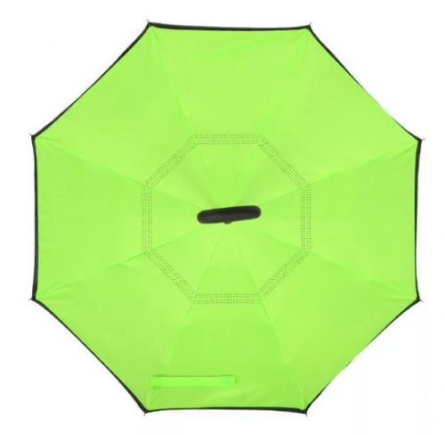 Зонт обратного сложения (зонт наоборот) Салатовый