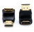 Переходник HDMI-f - HDMI-m, угловой 90 градусов