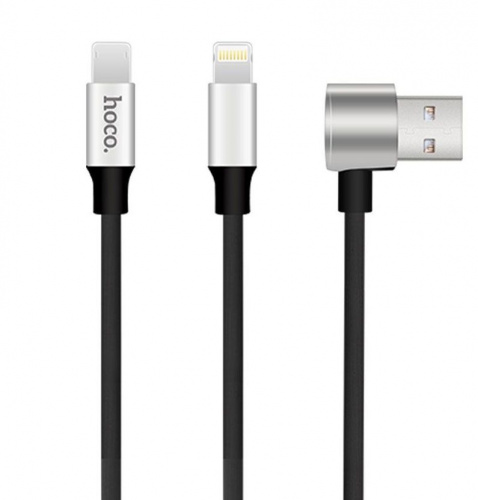 USB дата-кабель HOCO U18 Golden hat multi-functional Lightning/ MicroUSB (1.2 м) Черный