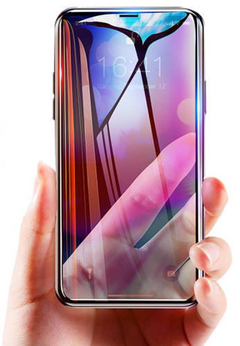 Защитное стекло Baseus Diamond Body All-screen Arc-surface Tempered Glass Film (SGAPIPX-JG01) для iPhone X, Black